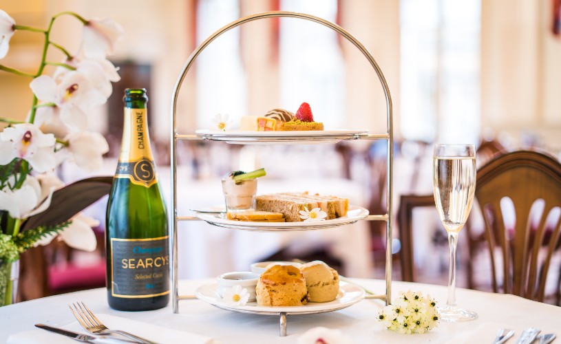 Afternoon tea with champagne at The Pump Room Restaurant